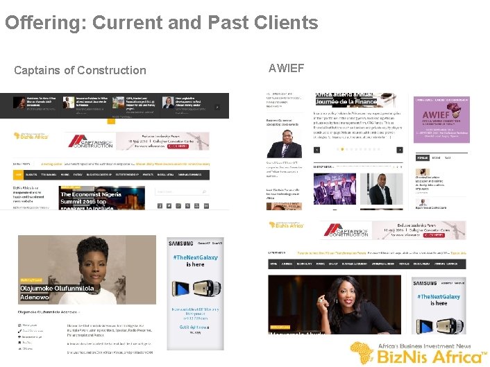 Offering: Current and Past Clients Captains of Construction AWIEF 