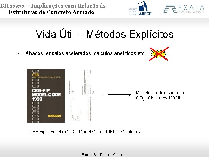 NBR 15575 – Implicações com Relação às Estruturas de Concreto Armado Vida Útil –