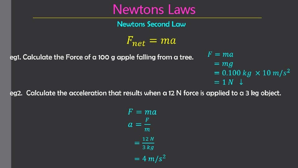 Newtons Laws 