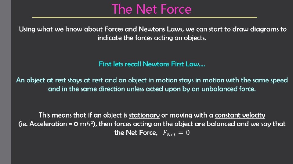 The Net Force 