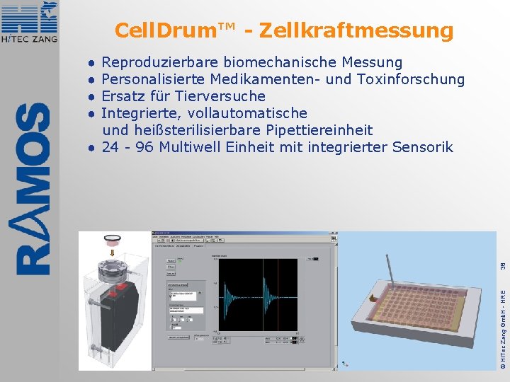 Cell. Drum™ - Zellkraftmessung Reproduzierbare biomechanische Messung Personalisierte Medikamenten- und Toxinforschung Ersatz für Tierversuche