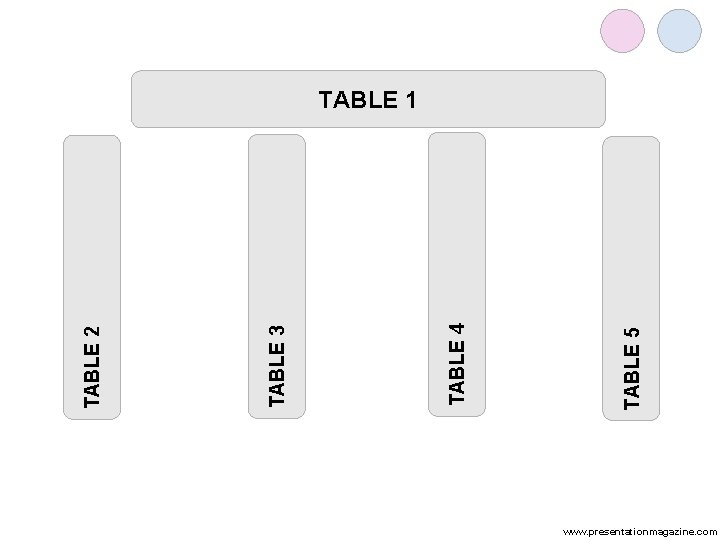 TABLE 5 TABLE 4 TABLE 3 TABLE 2 TABLE 1 www. presentationmagazine. com TABLE 5 TABLE 4 TABLE 3 TABLE 2 TABLE 1 www. presentationmagazine. com
