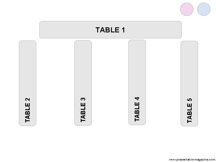 TABLE 5 TABLE 4 TABLE 3 TABLE 2 TABLE 1 www. presentationmagazine. com 