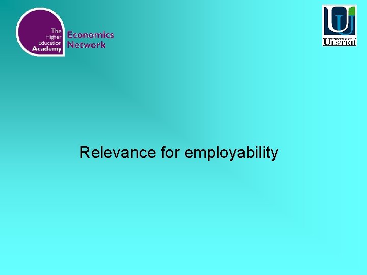 Relevance for employability 