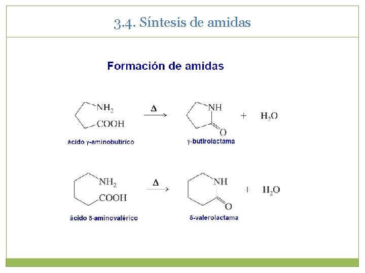 3. 4. Síntesis de amidas 