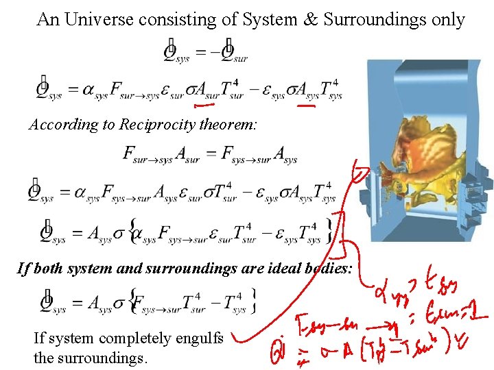 An Universe consisting of System & Surroundings only According to Reciprocity theorem: If both