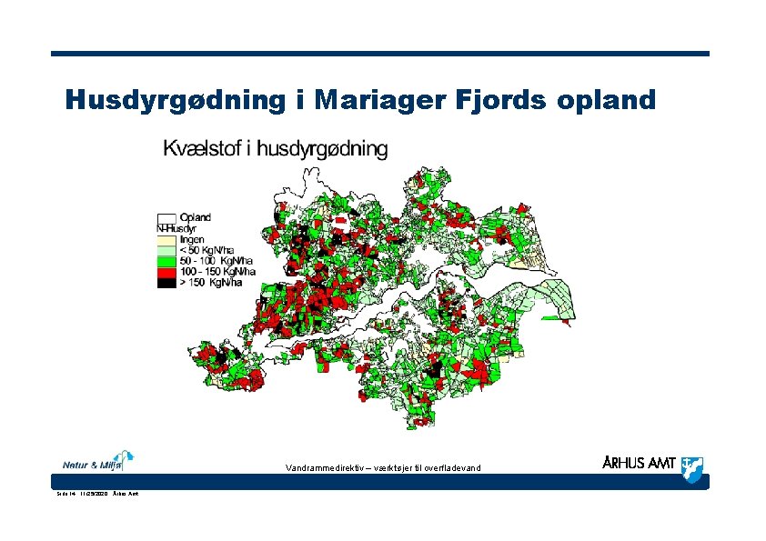 Husdyrgødning i Mariager Fjords opland Vandrammedirektiv – værktøjer til overfladevand Side 14 · 11/25/2020