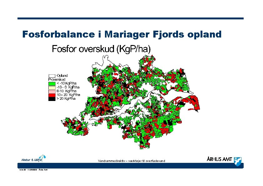 Fosforbalance i Mariager Fjords opland Vandrammedirektiv – værktøjer til overfladevand Side 20 · 11/25/2020