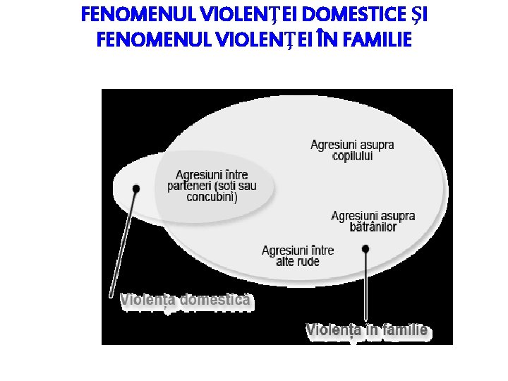 FENOMENUL VIOLENŢEI DOMESTICE ŞI FENOMENUL VIOLENŢEI ÎN FAMILIE 