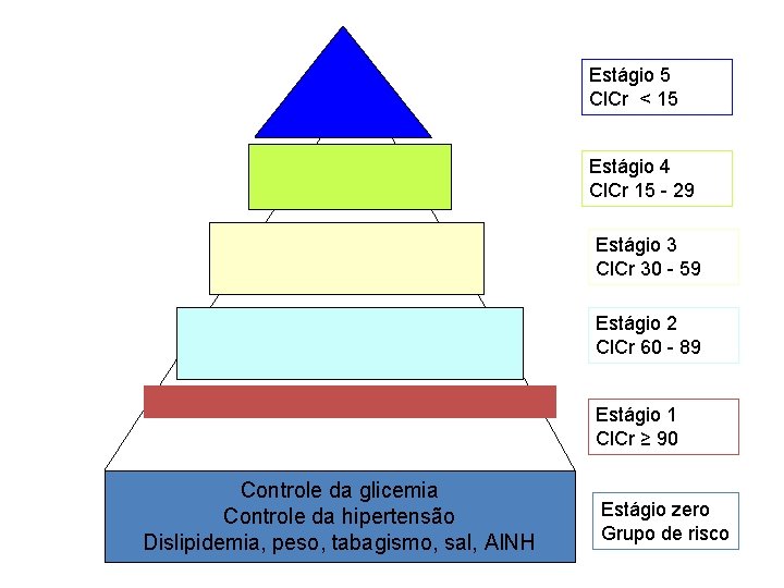 Estágio 5 Cl. Cr < 15 Estágio 4 Cl. Cr 15 - 29 Estágio