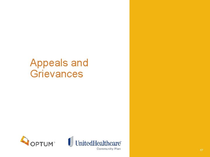 Appeals and Grievances 57 
