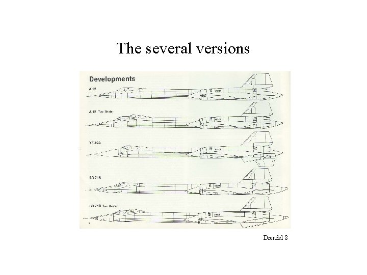The several versions Drendel 8 