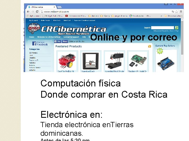 Online y por correo Computación física Donde comprar en Costa Rica Electrónica en: Tienda