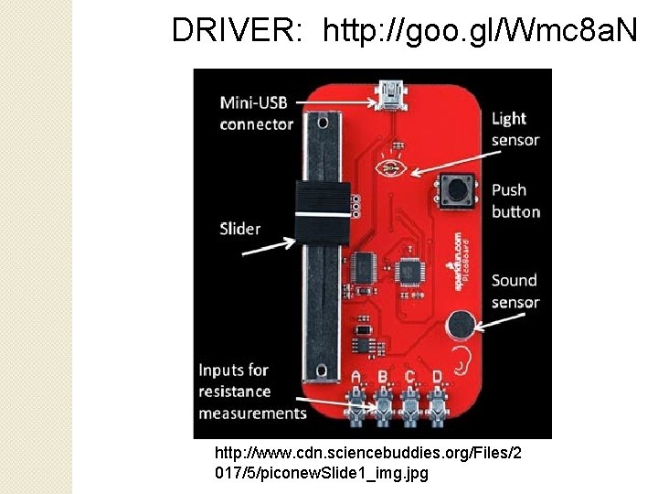 DRIVER: http: //goo. gl/Wmc 8 a. N http: //www. cdn. sciencebuddies. org/Files/2 017/5/piconew. Slide