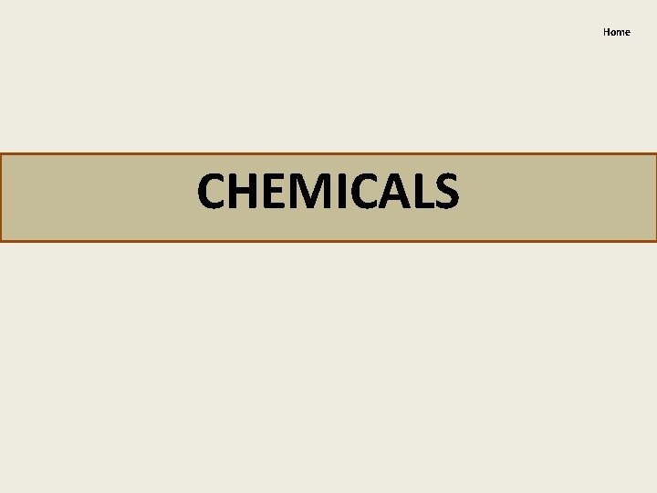 Home CHEMICALS 