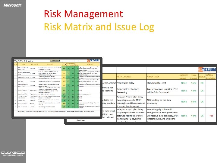 Risk Management Risk Matrix and Issue Log 