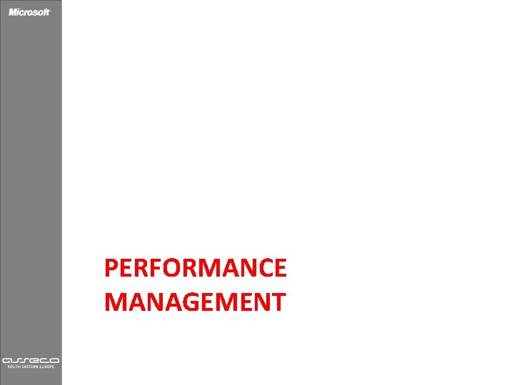 PERFORMANCE MANAGEMENT 