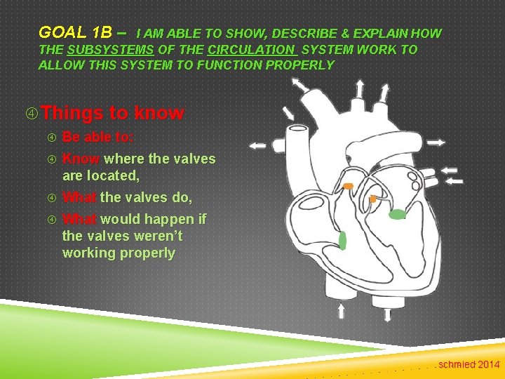 GOAL 1 B – I AM ABLE TO SHOW, DESCRIBE & EXPLAIN HOW THE