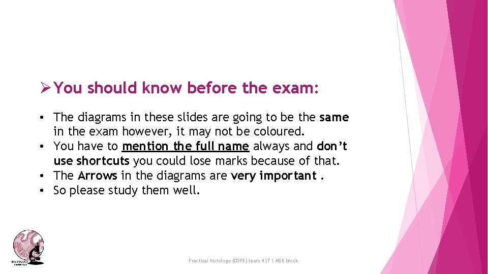 Ø You should know before the exam: • The diagrams in these slides are