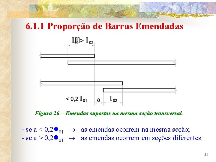 6. 1. 1 Proporção de Barras Emendadas Figura 26 – Emendas supostas na mesma