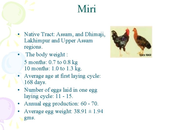 Miri • Native Tract: Assam, and Dhimaji, Lakhimpur and Upper Assam regions. • The