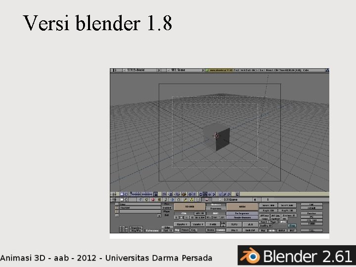 Versi blender 1. 8 
