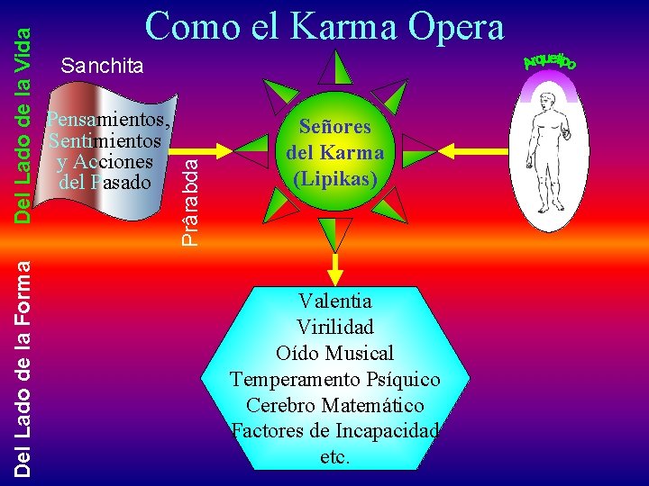 Sanchita Pensamientos, Sentimientos y Acciones del Pasado Prârabda Del Lado de la Vida Del