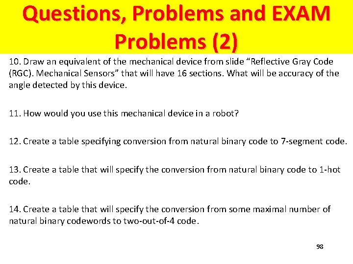 Questions and Problems (2) Questions, Problems and EXAM Problems (2) 10. Draw an equivalent
