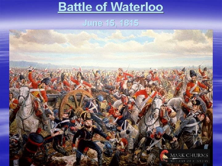 Battle of Waterloo June 15, 1815 