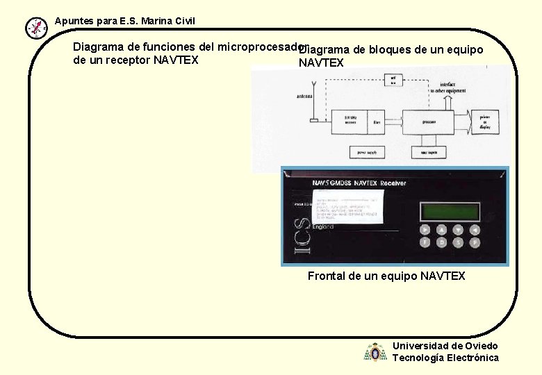 Apuntes para E. S. Marina Civil Diagrama de funciones del microprocesador Diagrama de bloques