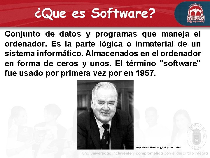 ¿Que es Software? Conjunto de datos y programas que maneja el ordenador. Es la