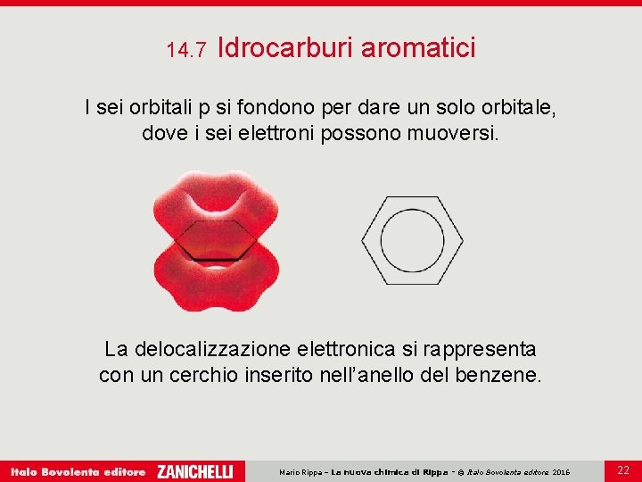 14. 7 Idrocarburi aromatici I sei orbitali p si fondono per dare un solo 14. 7 Idrocarburi aromatici I sei orbitali p si fondono per dare un solo