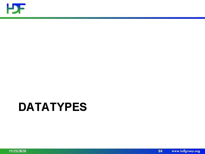 DATATYPES 11/25/2020 84 