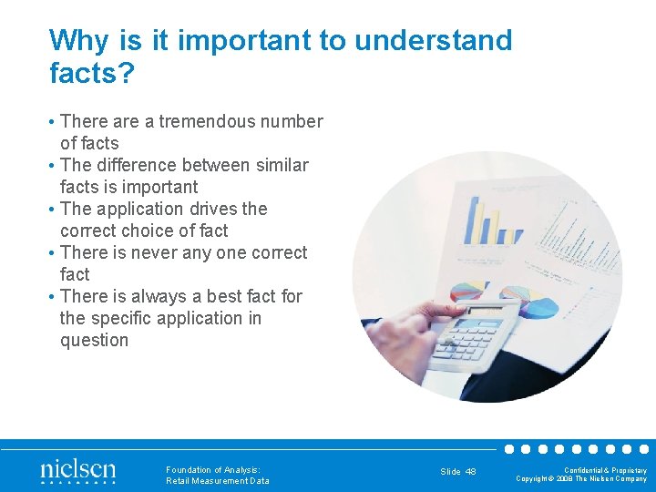 Why is it important to understand facts? • There a tremendous number of facts