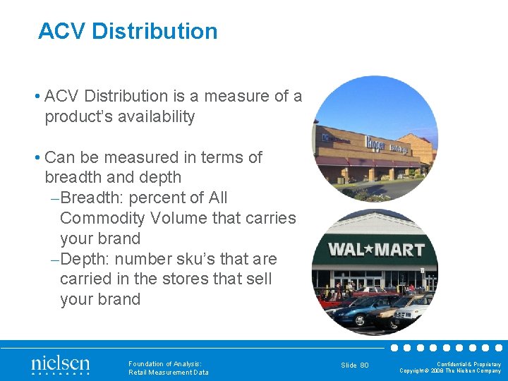 ACV Distribution • ACV Distribution is a measure of a product’s availability • Can