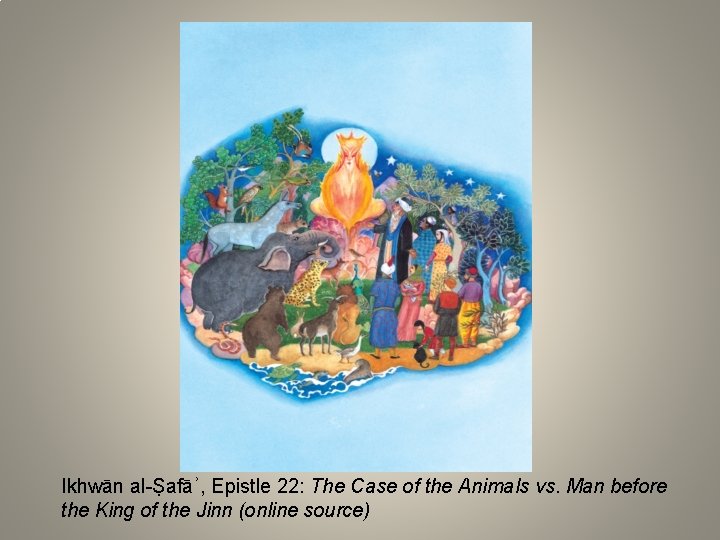 Ikhwān al-Ṣafāʾ, Epistle 22: The Case of the Animals vs. Man before the King