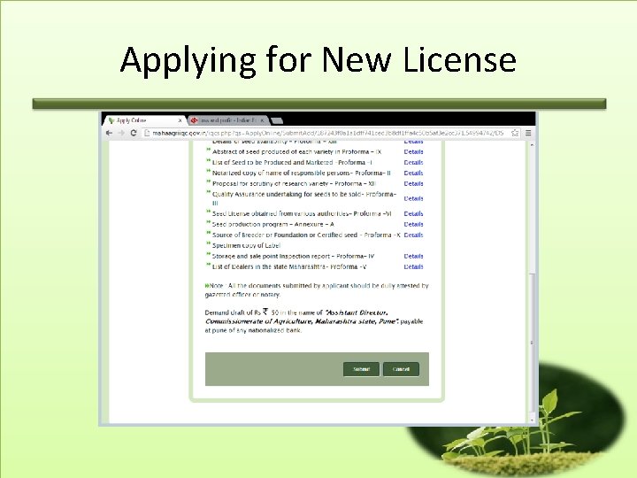 Applying for New License 