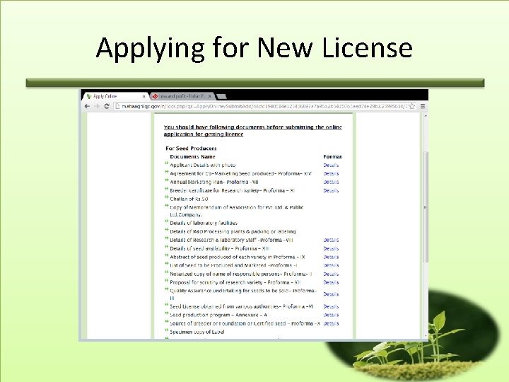 Applying for New License 