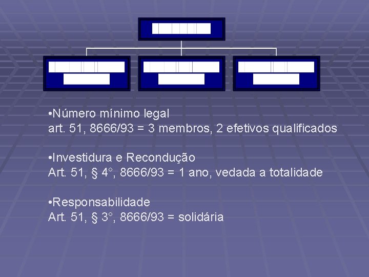  • Número mínimo legal art. 51, 8666/93 = 3 membros, 2 efetivos qualificados