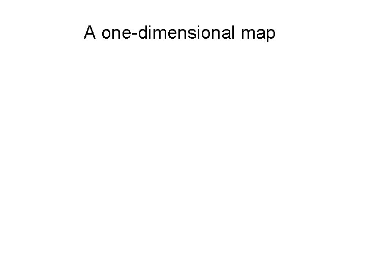 A one-dimensional map 