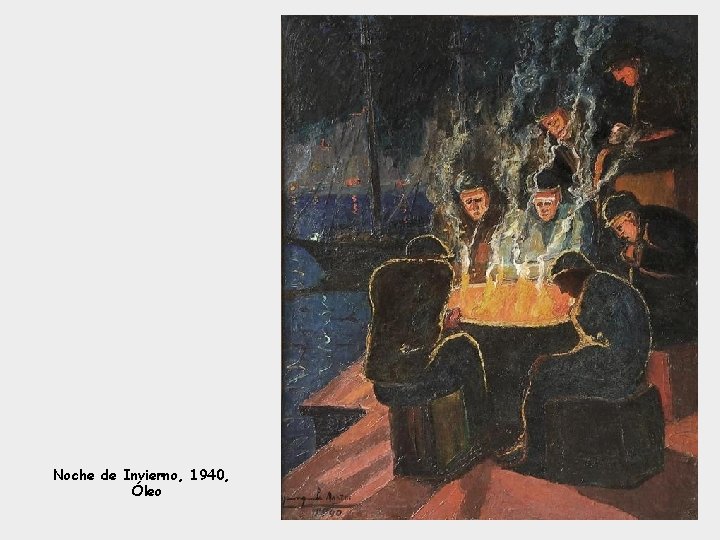  Noche de Invierno, 1940, Óleo 