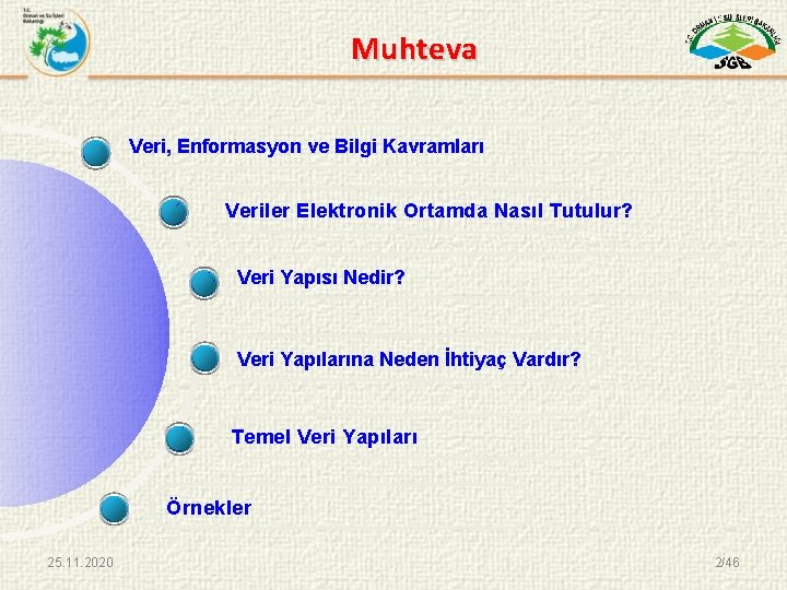 Muhteva Veri, Enformasyon ve Bilgi Kavramları Veriler Elektronik Ortamda Nasıl Tutulur? Veri Yapısı Nedir?