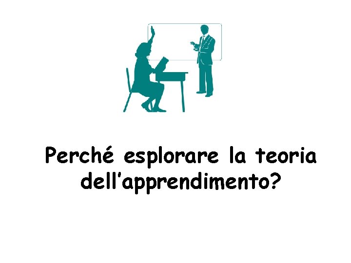 Perché esplorare la teoria dell’apprendimento? 
