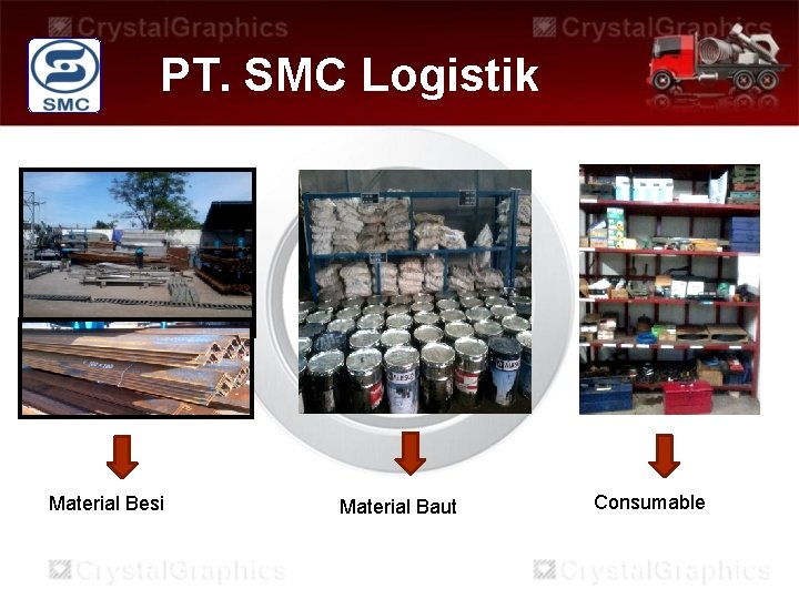 PT. SMC Logistik Material Besi Material Baut Consumable 
