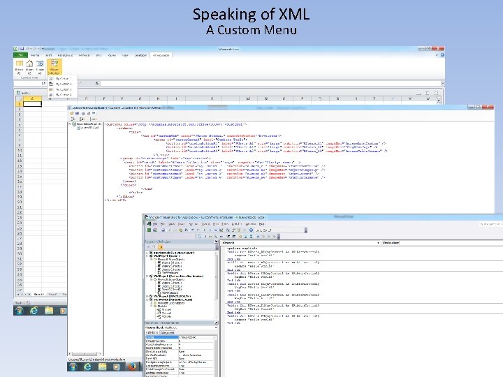 Speaking of XML A Custom Menu 