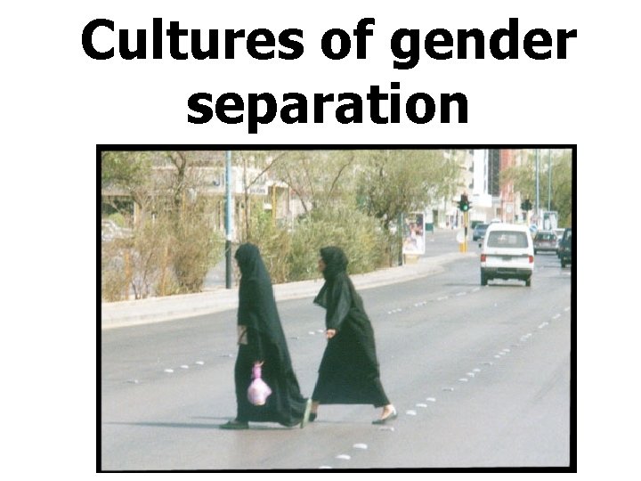 Cultures of gender separation 