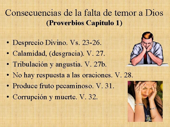 Consecuencias de la falta de temor a Dios (Proverbios Capitulo 1) • • •