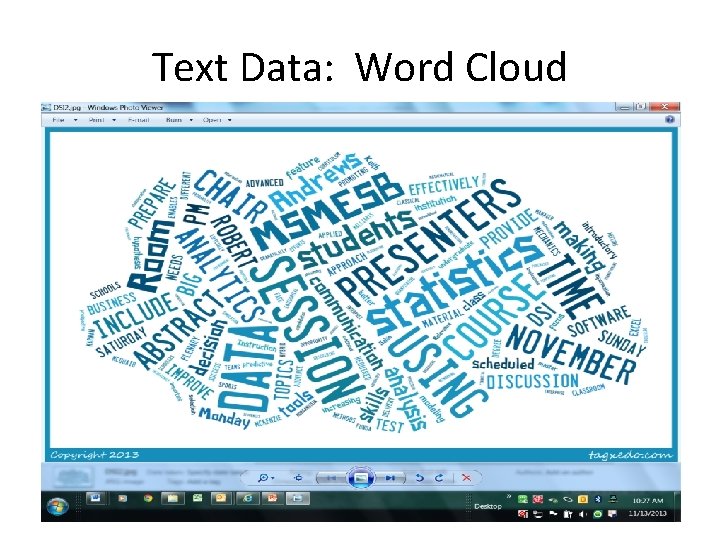 Text Data: Word Cloud 19 