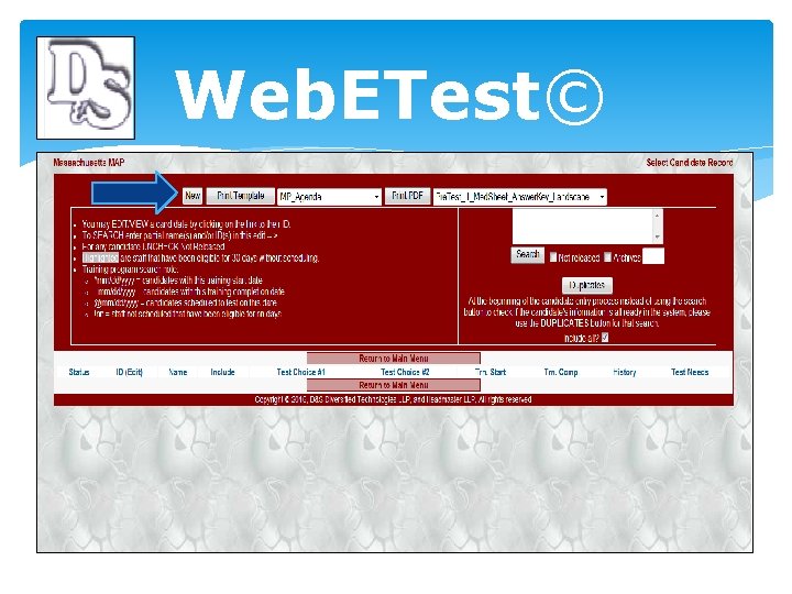 Web. ETest© 