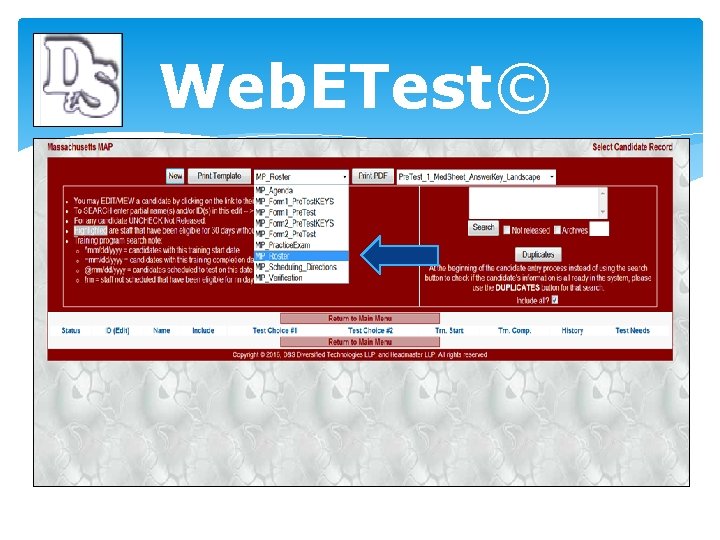 Web. ETest© 